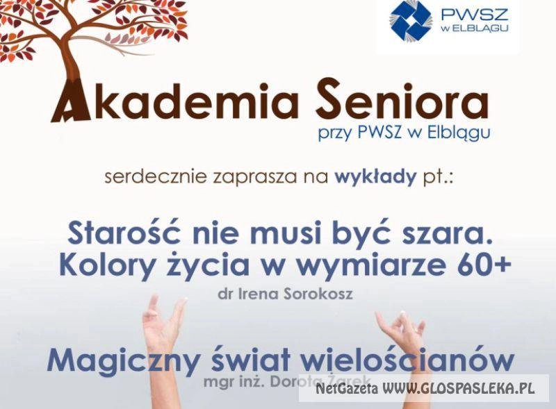 Akademia Seniora - zaproszenie na jutrzejsze wykłady