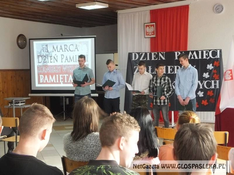 Narodowy Dzień Pamięci Żołnierzy Wyklętych w Zespole Szkół Zawodowych w Pasłęku