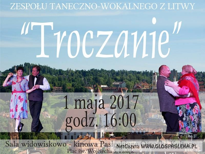 Zaproszenie na koncert zespołu Troczanie