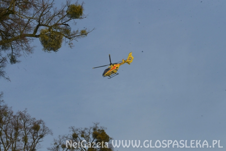 Helikopter lądował w Krośnie