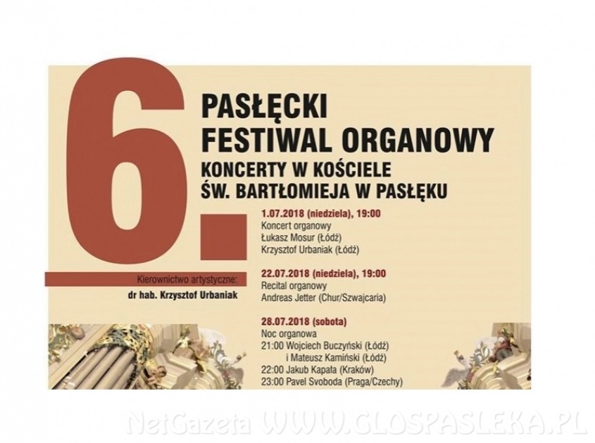 W niedzielę rozpocznie się VI Festiwal Organowy