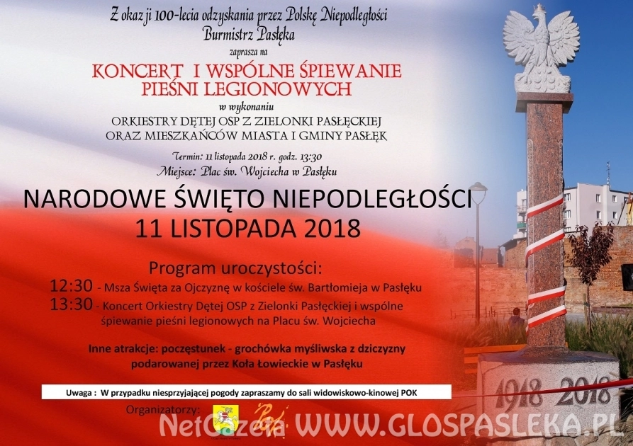 W niedzielę świętujemy 100 rocznicę niepodległości Polski