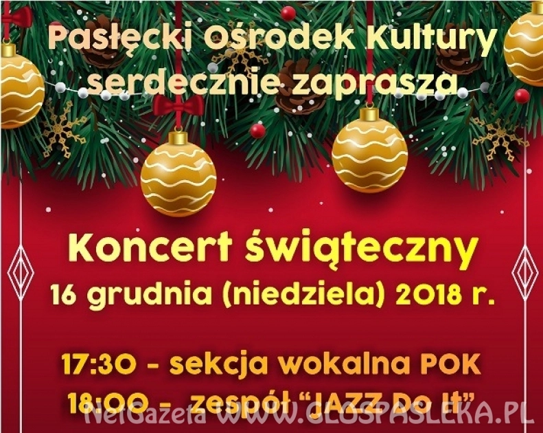 Zaproszenie na koncert świąteczny