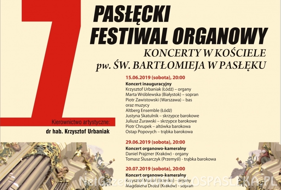 III koncert w ramach Pasłęckiego Festiwalu Organowego