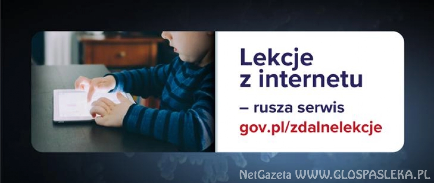 Lekcje z internetu – rusza serwis gov.pl/zdalnelekcje
