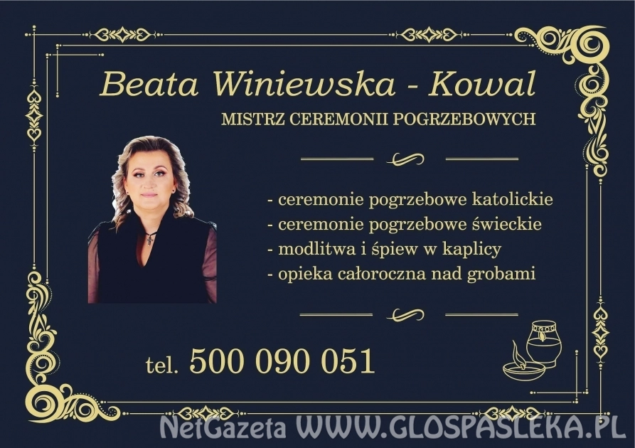 Mistrz Ceremonii Pogrzebowej Beata Winiewska - Kowal