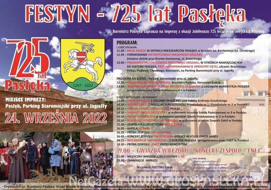 Festyn 725 lat Pasłęka