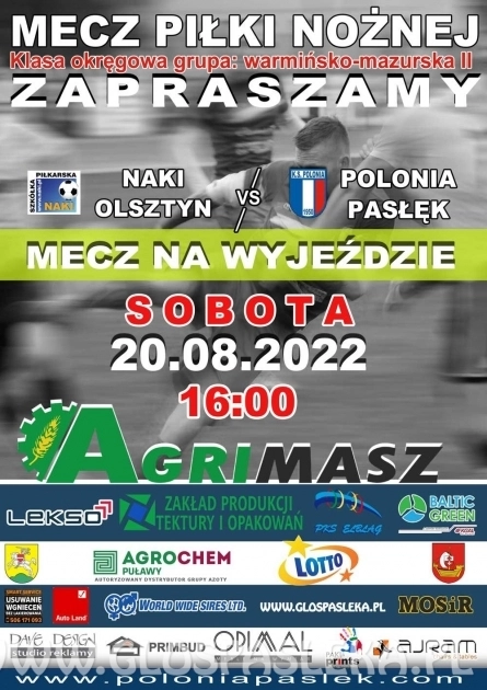 Zaproszenie na mecz do Olsztyna