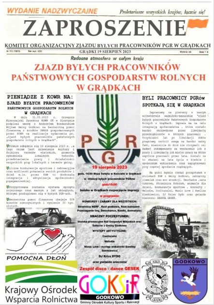 Zjazd pracowników PGR w Grądkach