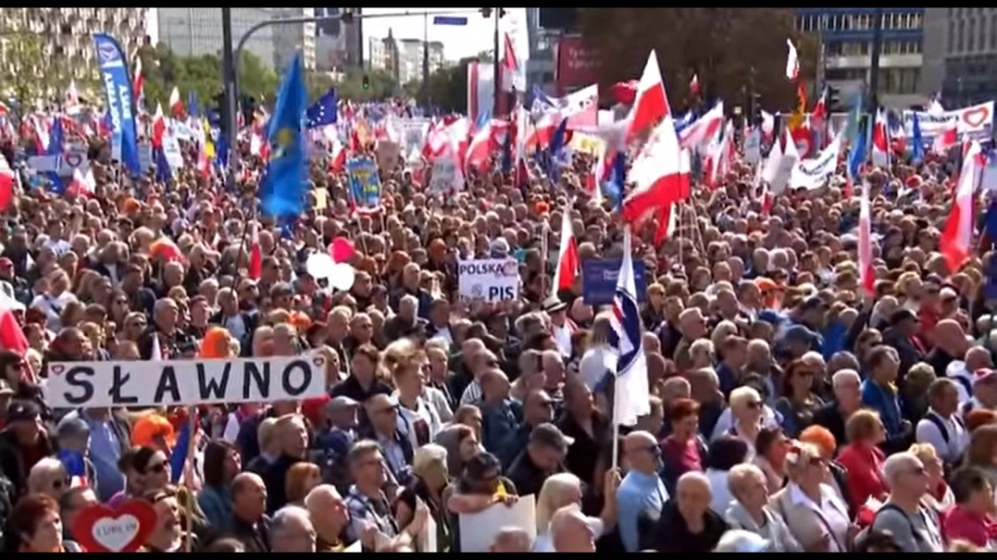 Pozytywne emocje podczas marszu w Warszawie