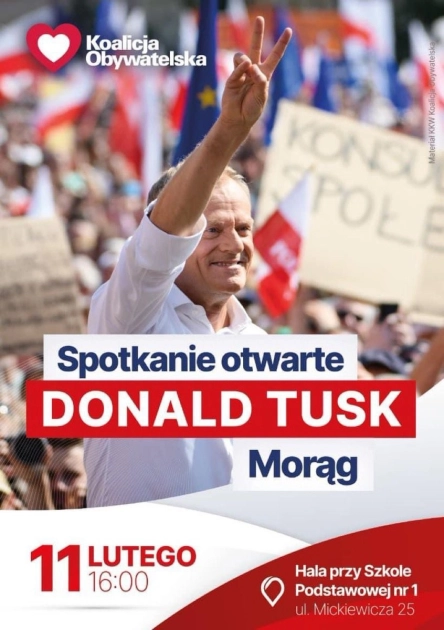 Donald Tusk w Morągu