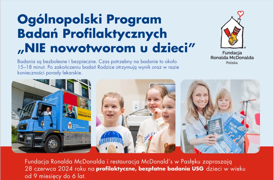 Ruszają zapisy na bezpłatne badania USG dzieci w Pasłęku