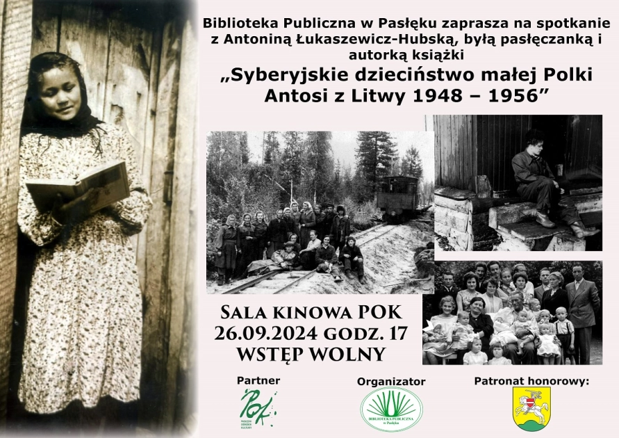 Promocja książki - Syberyjskie dzieciństwo małej Polki Antosi z Litwy 1948 - 1956