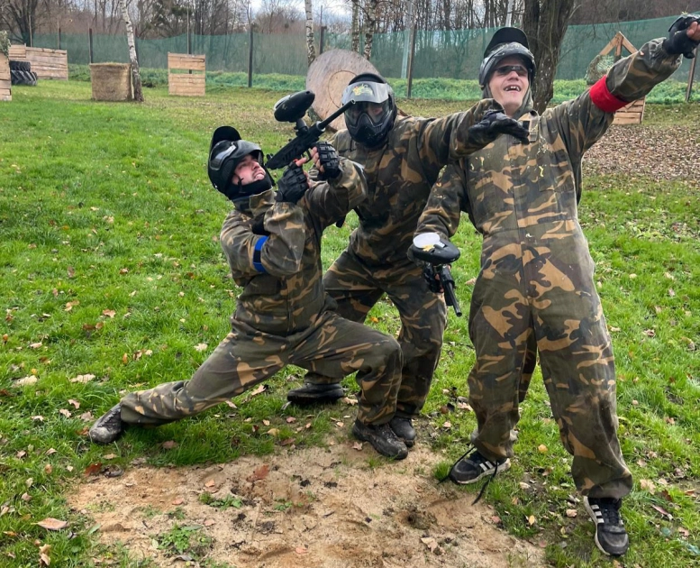 Paintball w jesienno zimowych warunkach