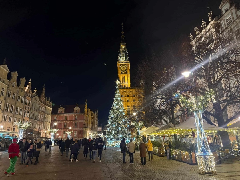 Wizyta uczniów ZSEiT na Jarmarku Bożonarodzeniowym w Gdańsku