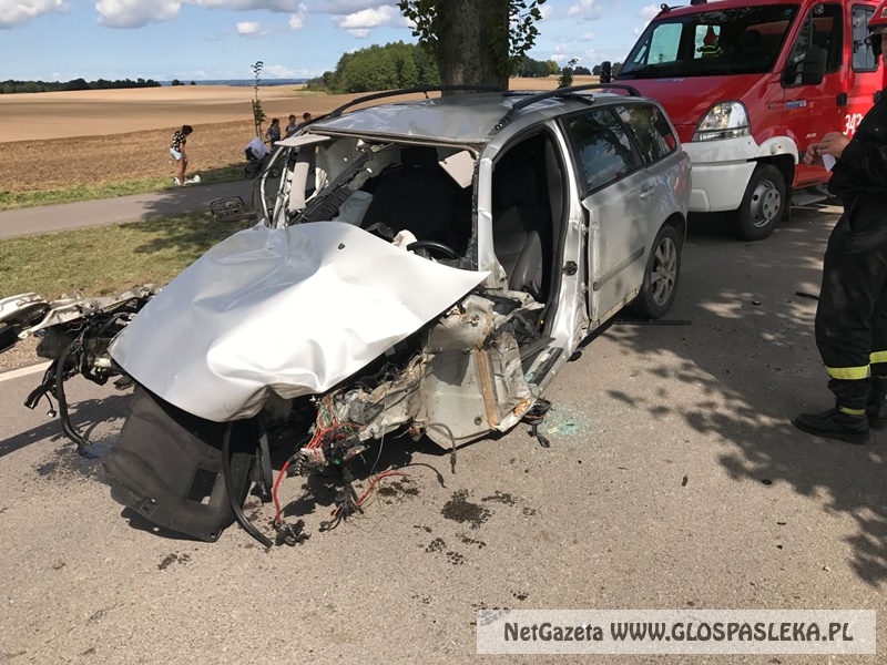 Wypadek na trasie Rychliki - Dymnik (24.sierpnia 2017r.) 