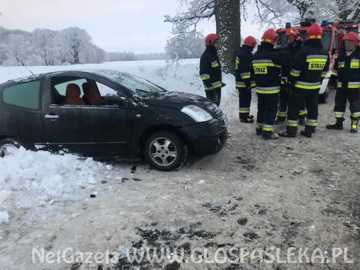 Wypadek w Dawidach (23.01.2018r.) 