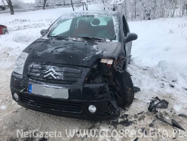 Wypadek w Dawidach (23.01.2018r.) 