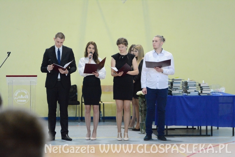 Zakończenie roku szkolnego maturzystóww Zespole Szkół, rok 2018.