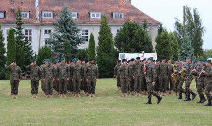 Powitanie żołnierzy z udziałem ZSEiT