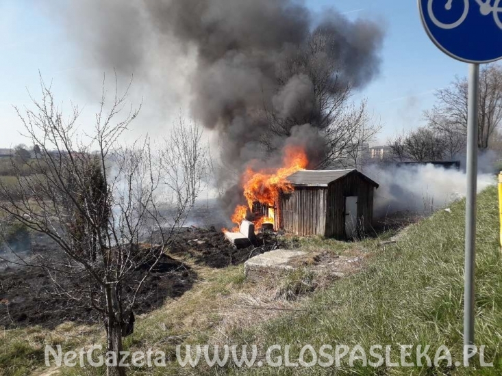 Pożar altany na ul. Polnej