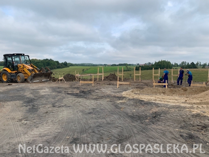 Pierwsze prace przy budowie świetlicy w Sałkowicach