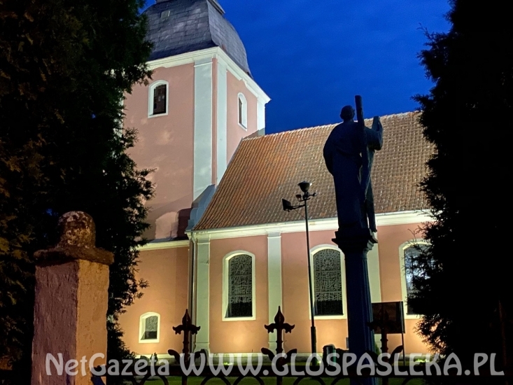 Iluminacja kościoła w Mariance i Zielonce Pasłęckiej
